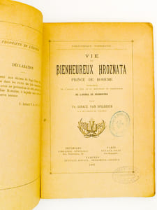 Vie du Bienheureux Hroznata , prince de Bohême, fondateur de l'abbaye de Tepl et du monastère de Chotieschow de l'ordre des Prémontré