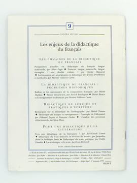 L'école des lettres , Revue bimensuelle éditée par l'Ecole des Loisirs - 84e année, du 15 septembre 1992 au 1er mars 1993 ( 10 vol. dont 1 numéro hors ...
