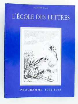 L'école des lettres , Revue bimensuelle éditée par l'Ecole des Loisirs - 84e année, du 15 septembre 1992 au 1er mars 1993 ( 10 vol. dont 1 numéro hors ...