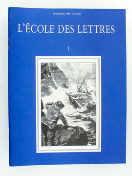 L'école des lettres , Revue bimensuelle éditée par l'Ecole des Loisirs - 84e année, du 15 septembre 1992 au 1er mars 1993 ( 10 vol. dont 1 numéro hors ...