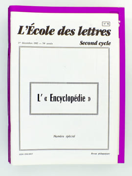 L'école des lettres Second Cycle, Revue bimensuelle éditée par l'Ecole des Loisirs ( lot de 10 numéros thématiques ) : L'Utopie (15 mars 1981) ; ...