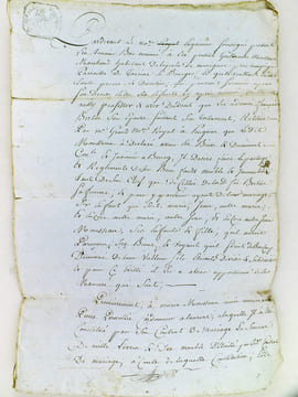Lot d'archives relatives à l'arrondissement de Bourg-sur-Gironde [ Plus de 150 pièces rédigées entre 1715 et 1880, dont 12 pièces rédigées en 1700 et ...