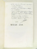 Dans Mille Ans [ Edition originale - Livre dédicacé par l'auteur ]. CALVET, E. [ Calvet, Emile ]