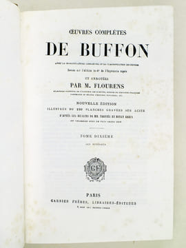 Oeuvres complètes de Buffon. Tome 10 : Les Minéraux. BUFFON ; FLOURENS ; [ TRAVIES ; GOBIN, Henry ; etc. ] 