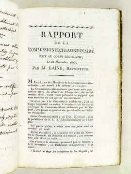 [ Recueil de brochures politique et historiques, impressions bordelaises de l'année 1814 ] Constitution donnée par le Roi au Peuple Français. 4 Juin ...