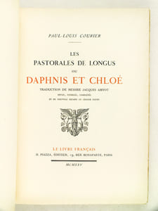 Les Pastorales de Longus ou Daphnis et Chloé