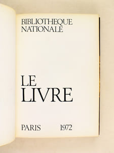 Le Livre [ Catalogue d’Exposition ] 