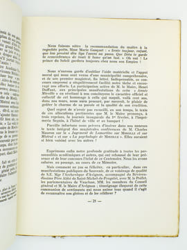 Le Centenaire de Mireille Avignon ( extrait de La Revue de Langue et Littérature provençales, 4e trimestre 1960 ). La Revue de Langue et Littérature ...
