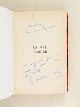 La Mer à Boire [ Livre dédicacé par l'auteur ]. DE SAINT-PIERRE, Michel