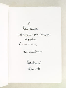Adieu Papa [ Edition originale - Livre dédicacé par l'auteur ]. GUENOT, Jean