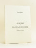 Bédouin ou le Chemin invisible. Poèmes et contes. [ Livre dédicacé par l'auteur ]. REMY, Anne