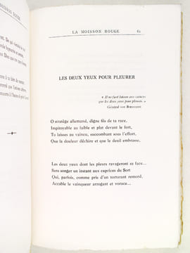 La Moisson Rouge. Sonnets de la Grande Guerre.. TAFT, Bernard