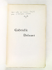 Gabrielle Delzant. Lettres - Souvenirs [ Edition originale - Livre dédicacé par l'auteur ]. Collectif ; [ DELZANT, Alidor ]