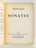 Sonates [ Edition originale - Livre dédicacé par l'auteur ]. PORCHE, François