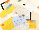 Lot de 2 Lettres autographes signées par le poète Léon Reppelin et par l'oncle du sous-lieutenant tombé au front  en septembre 1916 adressées à ...
