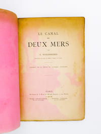 Le Canal des deux mers ( extrait de la revue de l'Afrique Française )