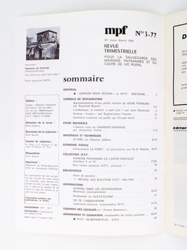 ( Lot de 21 numéros de Maisons Paysannes de France , 1974 à 1980 ) 1974 - 4 ; hiver 1974 75 ; printemps 75 ; été 75 ; N° 4 / 75 ; N° 3 / 76 : N° 4 / ...