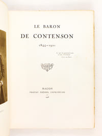 Le Baron de Contenson 1844-1921