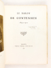 Le Baron de Contenson 1844-1921 . Anonyme