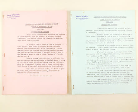 Association Nationale des Docteurs en Droit. Voyage d'Etude en U.R.S.S. Juin 1965 Impressions diverses [ On joint : ] Association Nationale des ...