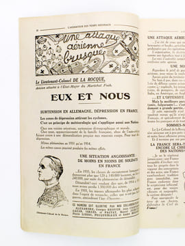 Le ciel de France est-il défendu ? ( L'Animateur des Temps Nouveaux N° 260 du 27 février 1931, numéro spécial présentant les idées essentielles ...