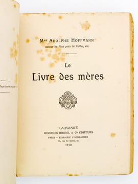 Le livre des mères. HOFFMANN, Mme Adolphe