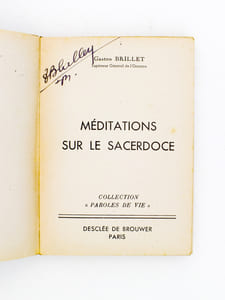 Méditations sur le Sacerdoce (coll. Paroles de Vie )