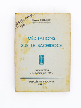 Méditations sur le Sacerdoce (coll. Paroles de Vie ). BRILLET, Gaston