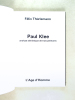 Paul Klee. Analyse sémiotique de trois peintures. THURLEMANN, Félix