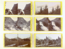 Lot de 17 vues photographiques stéréoscopiques d'un voyage en Suisse en 1903 [ Tirages originaux ] Numéros 18 : L'Axenstrasse, Lac des 4 cantons, La ...