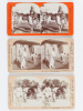 Lot de 7 vues photographiques stéréoscopiques de Corée  [ Keystone View Company - 7 Korean Stereoviews ] 14076 : White-Robed Pottery Peddlers on the ...