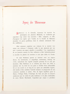 Bordeaux. Porte ouverte sur le monde. Dessins de Charazac, Jean Sauboa, Théron, G. Libet et Dominique Piéchaud. [ Ouvrage présenté spécialement pour les Journées médicales de Bordeaux 1952 ]