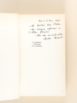 La décadence, l'imposture et la tragédie [ Livre dédicacé par l'auteur ] On joint une intéressante lettre d'un ami du dédicataire : "Mérignac, ce ...