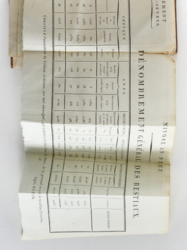 [ Recueil composite de 4 éditions originales de "Statistiques" départementales ] Plan détaillé de Topographie. Ouvrage qui a remporté le Prix, au ...