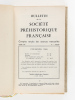 Bulletin de la Société Préhistorique Française. Compte-Rendus des Séances mensuelles (du n° 1 de Janvier au n° 9 de Décembre) - Etudes et Travaux ...
