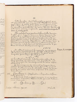 Cours d'Analyse. Ecole Polytechnique. 1e Division 1913-1914 [ Edition originale ] . HADAMARD, Jacques