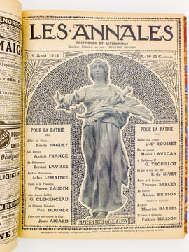 Les Annales politiques et littéraires , Revue Universelle paraissant le Dimanche - 1914 2e Semestre ( 25 numéros, du N° 1619 du 5 juillet 1914 au N° ...