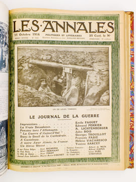 Les Annales politiques et littéraires , Revue Universelle paraissant le Dimanche - 1914 2e Semestre ( 25 numéros, du N° 1619 du 5 juillet 1914 au N° ...