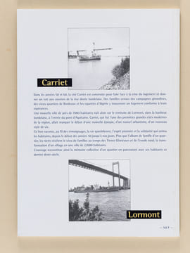 Carriet d'hier à aujourd'hui : Histoire d'un quartier de Lormont. COHEN, Philippe