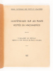 Conférences sur les Ponts voûtés en Maçonnerie. Ecole Nationale des Ponts et Chaussées. 1957. GUILLEBOT DE NERVILLE, M.