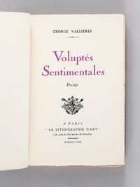 Voluptés Sentimentales [ Edition originale ]