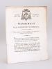 Mandement de M. l'Archevêque de Bordeaux, Comte de l'Empire, pour ordonner des prières publiques, au sujet de la grossesse de l'Impératrice [ Edition ...