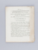 Correspondance de M. le Sous-Préfet de l'Arrondissement communal de Neufchâtel, avec MM. les Maires du même Arrondissement [ 23 Janvier 1816 : ...