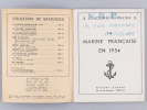 La Marine française en 1954. Collectif