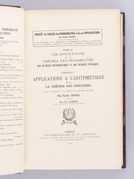 Traité du Calcul des Probabilités et de ses Applications (Tome I : Fascicules I, II et III sur 4 ; Tome II : Complet ; Tome III : Complet ; Tome IV : ...