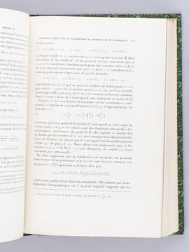 Leçons d'Algèbre et de Géométrie (3 Tomes en 1 volume - Complet) Tome I : Algèbre linéaire. Homographie. Equations tangentielles ; Tome II : Coniques ...