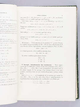Leçons d'Algèbre et de Géométrie (3 Tomes en 1 volume - Complet) Tome I : Algèbre linéaire. Homographie. Equations tangentielles ; Tome II : Coniques ...