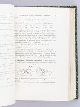 Leçons d'Algèbre et de Géométrie (3 Tomes en 1 volume - Complet) Tome I : Algèbre linéaire. Homographie. Equations tangentielles ; Tome II : Coniques ...