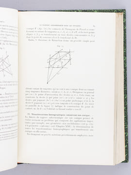 Leçons d'Algèbre et de Géométrie (3 Tomes en 1 volume - Complet) Tome I : Algèbre linéaire. Homographie. Equations tangentielles ; Tome II : Coniques ...