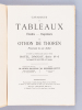 Catalogue de Tableaux, Etudes, Esquisses par Othon de Thoren, provenant de son atelier, et dont la vente aura lieu à Paris Hôtel Drouot, Salle n°6, le ...